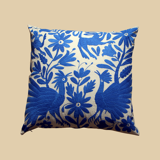 Hand-embroidered cushion