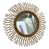 Rattan sun mirror