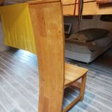 Set of 4 solid rubberwood chairs