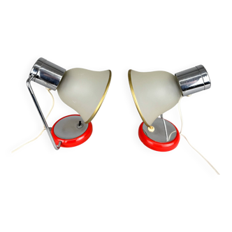Pair of Mid-century Table Lamps, Czechoslovakia