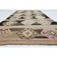 1970s Vintage Turkish Oushak Handmade  Tan Runner Rug  140x322