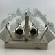 60s 70s wall lamp J.T. Kalmar Austria Ice Glass Wall Sconce Space Age