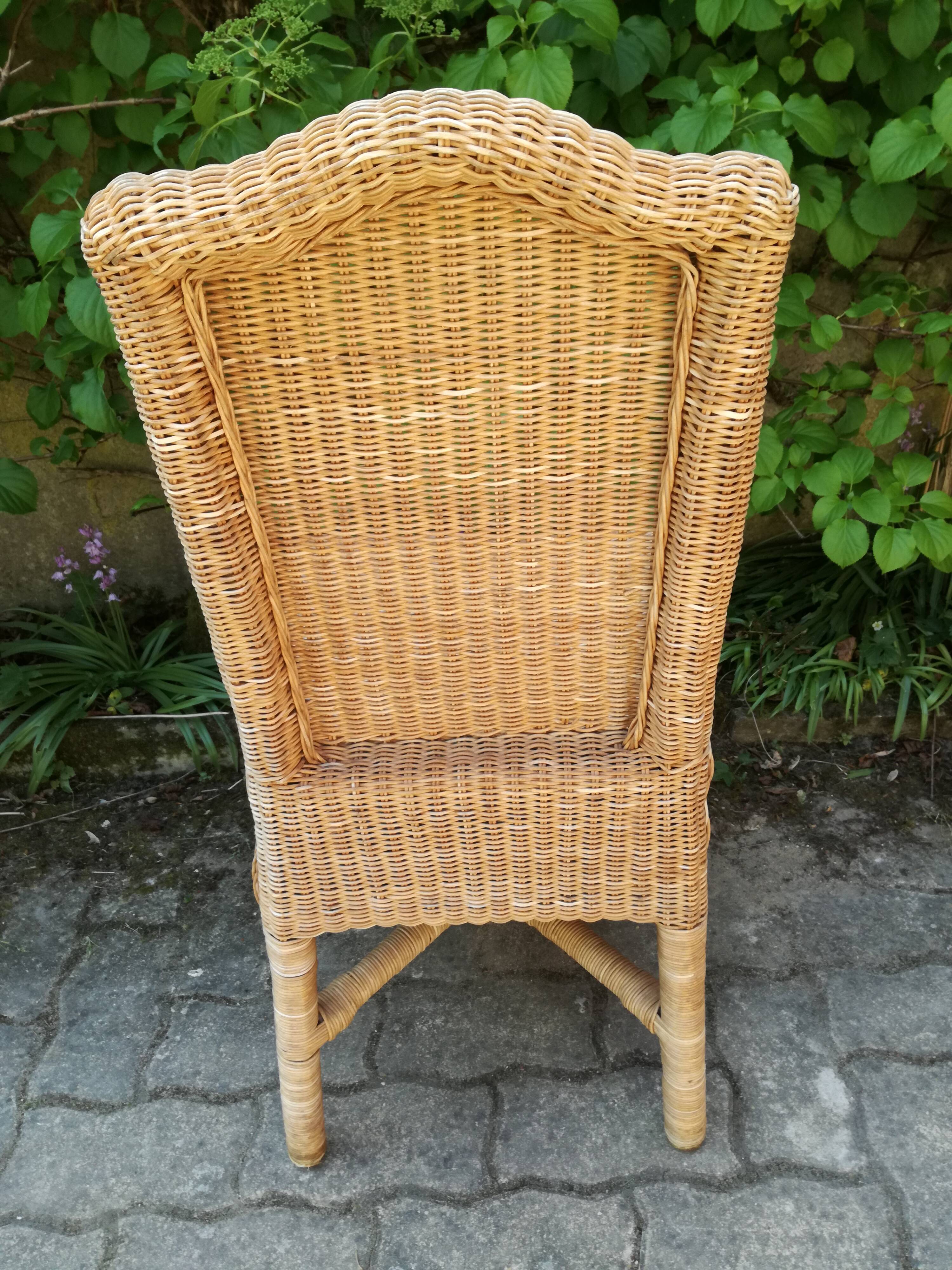70's vintage bamboo and wicker chairs