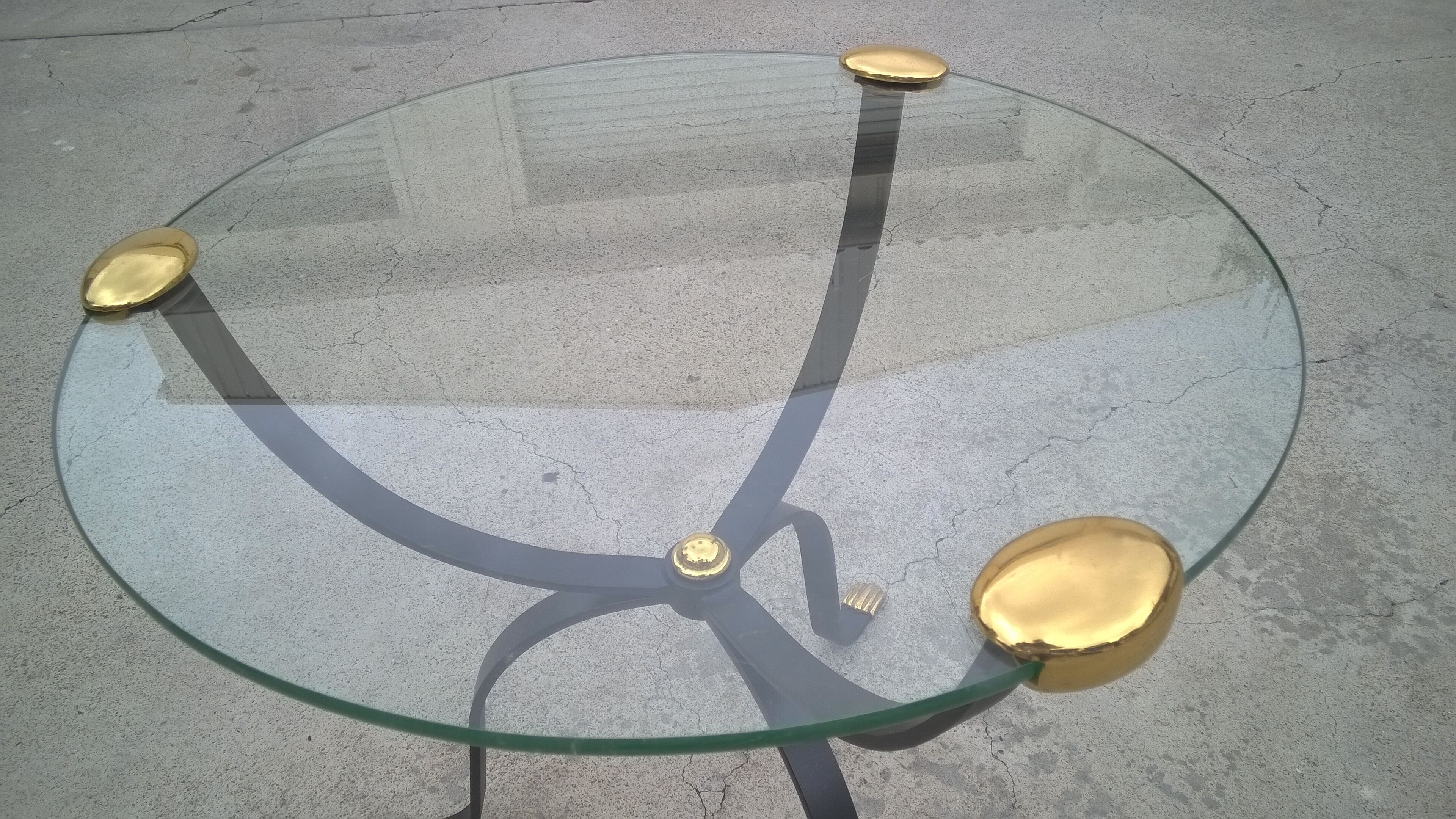 Art deco tripod side table