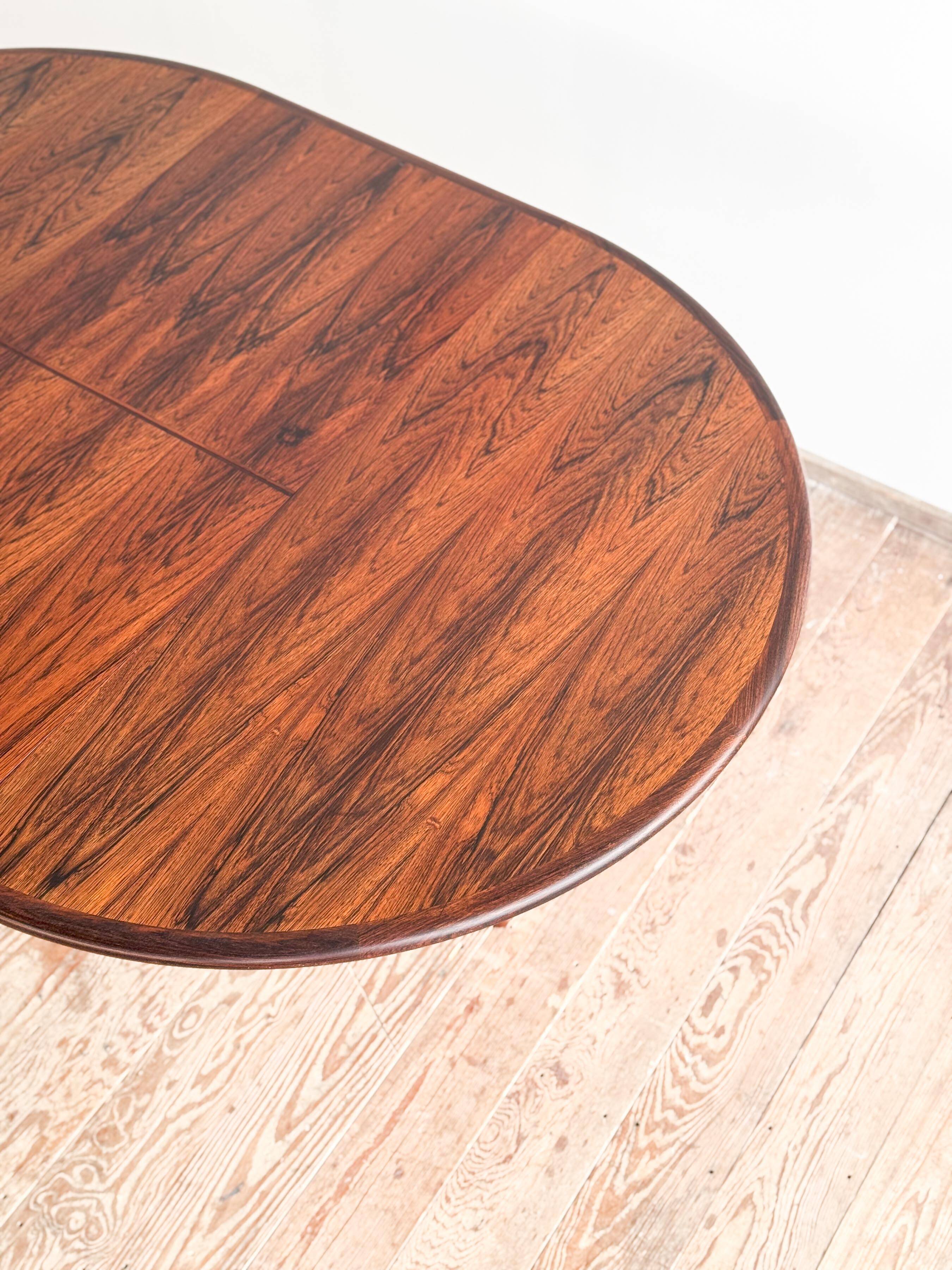 Table à manger danoise Mid-Century Modern en palissandre, Niels O. Møller