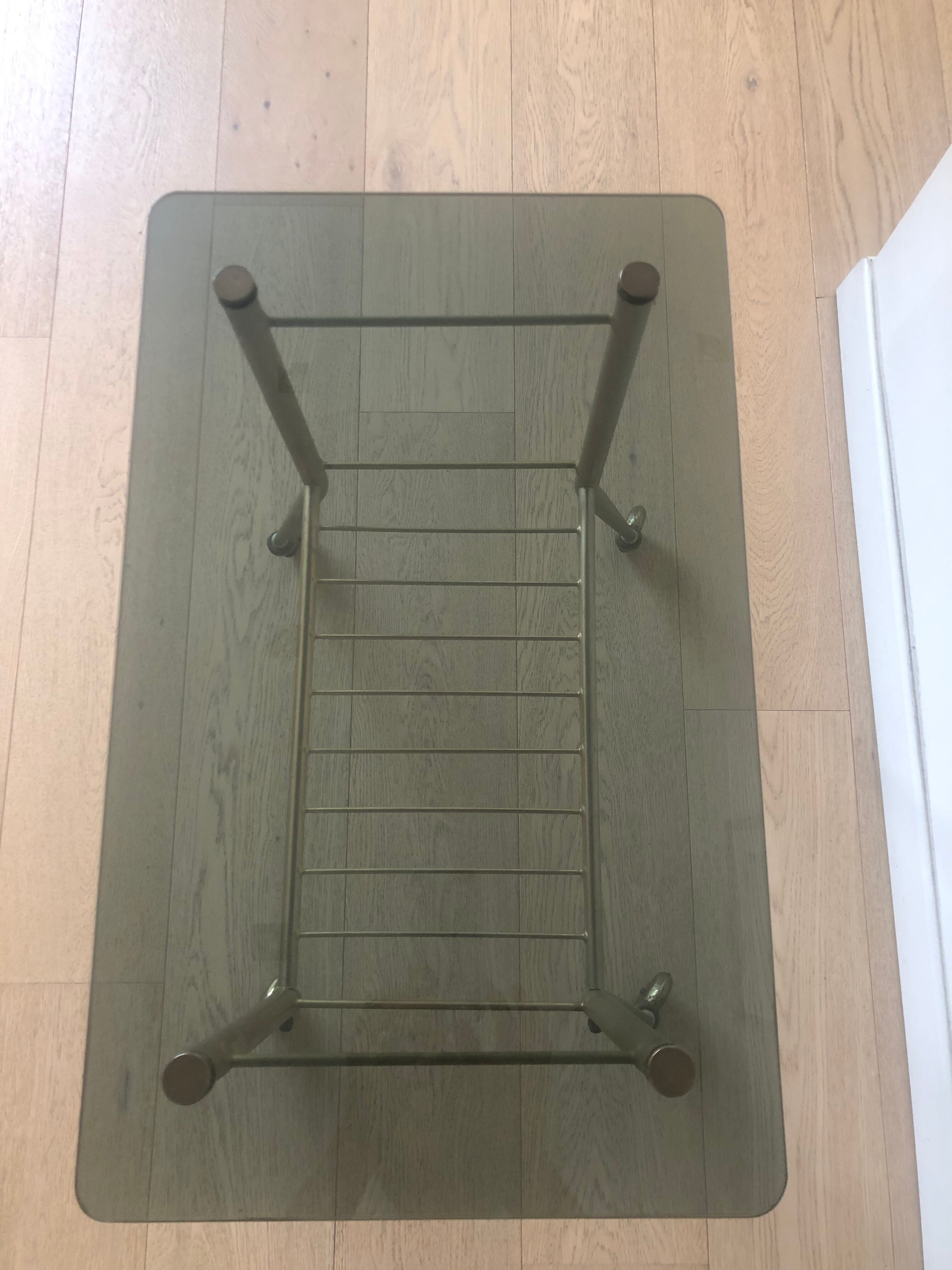 small glass-service table