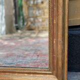Antique mirror gilded with gold leaf (153x83)