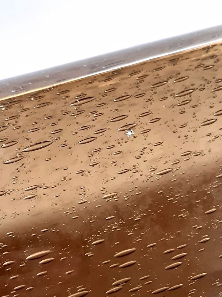 Vintage bubble vase from bendor glassware