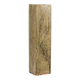 Brutalist stoneware vase with a floral design. 1970s.