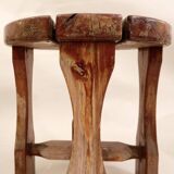 Ensemble de 3 tabourets en pin conçus et produits en Suède, années 1940