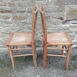 Pair of wooden chairs from the 60s/70s