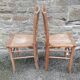 Paire de chaises en bois années 60/70