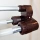 Industrial Silver Tube Light from Elektrosvit, 1970s