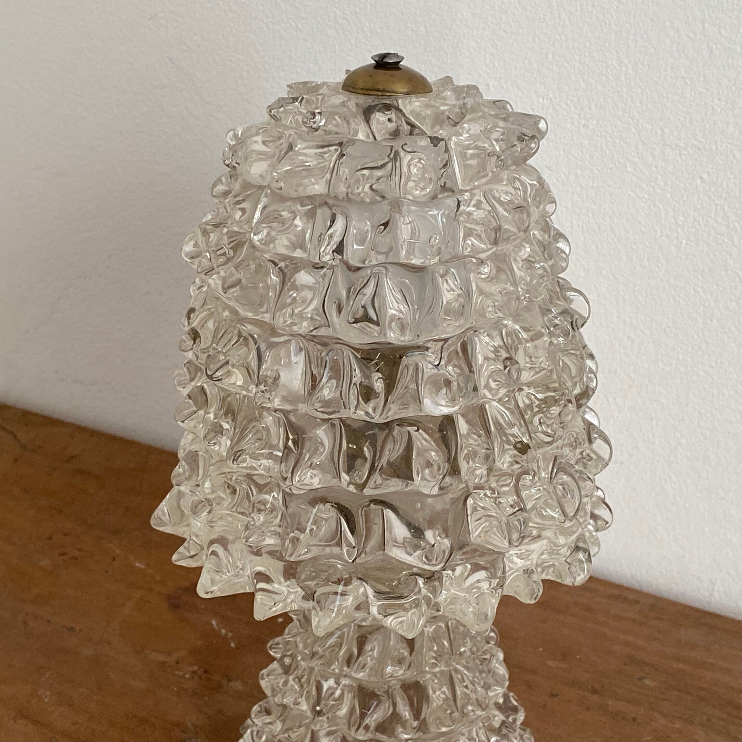 Barovier & Toso lamp in Murano glass. 1940.