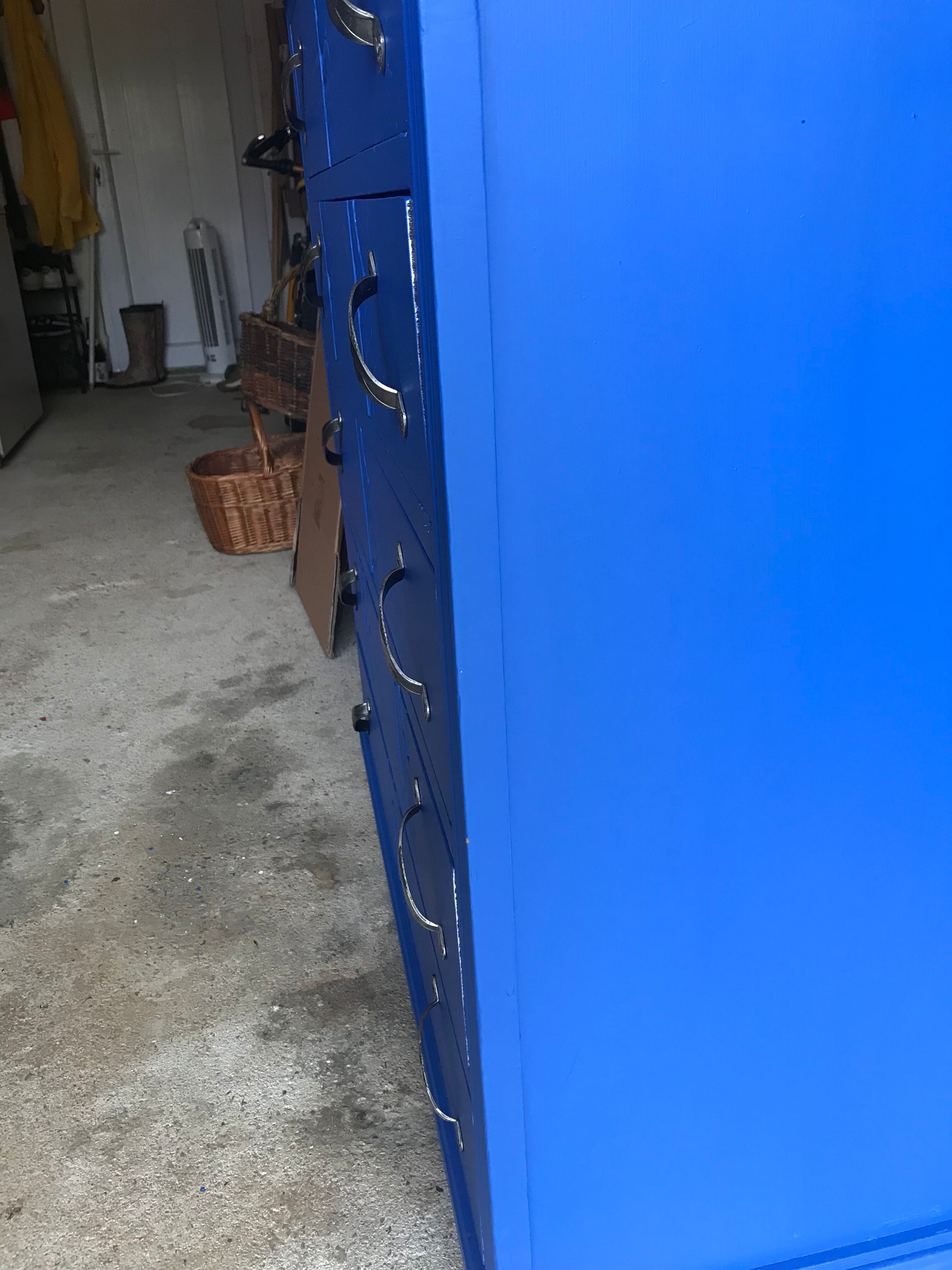 Chest of drawers blue majorelle art deco period