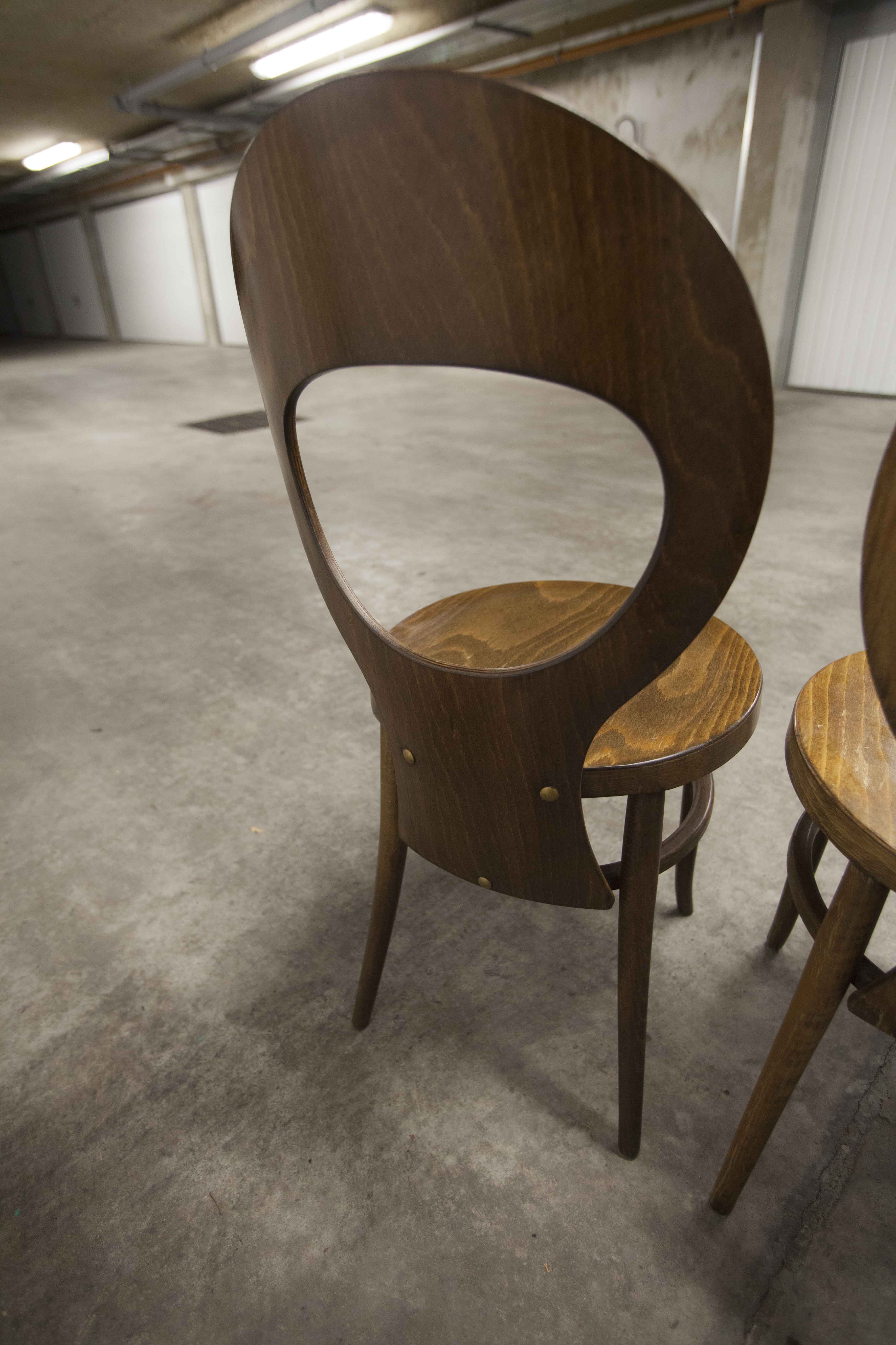 Set of 4 baumann chairs model Seagull 1970