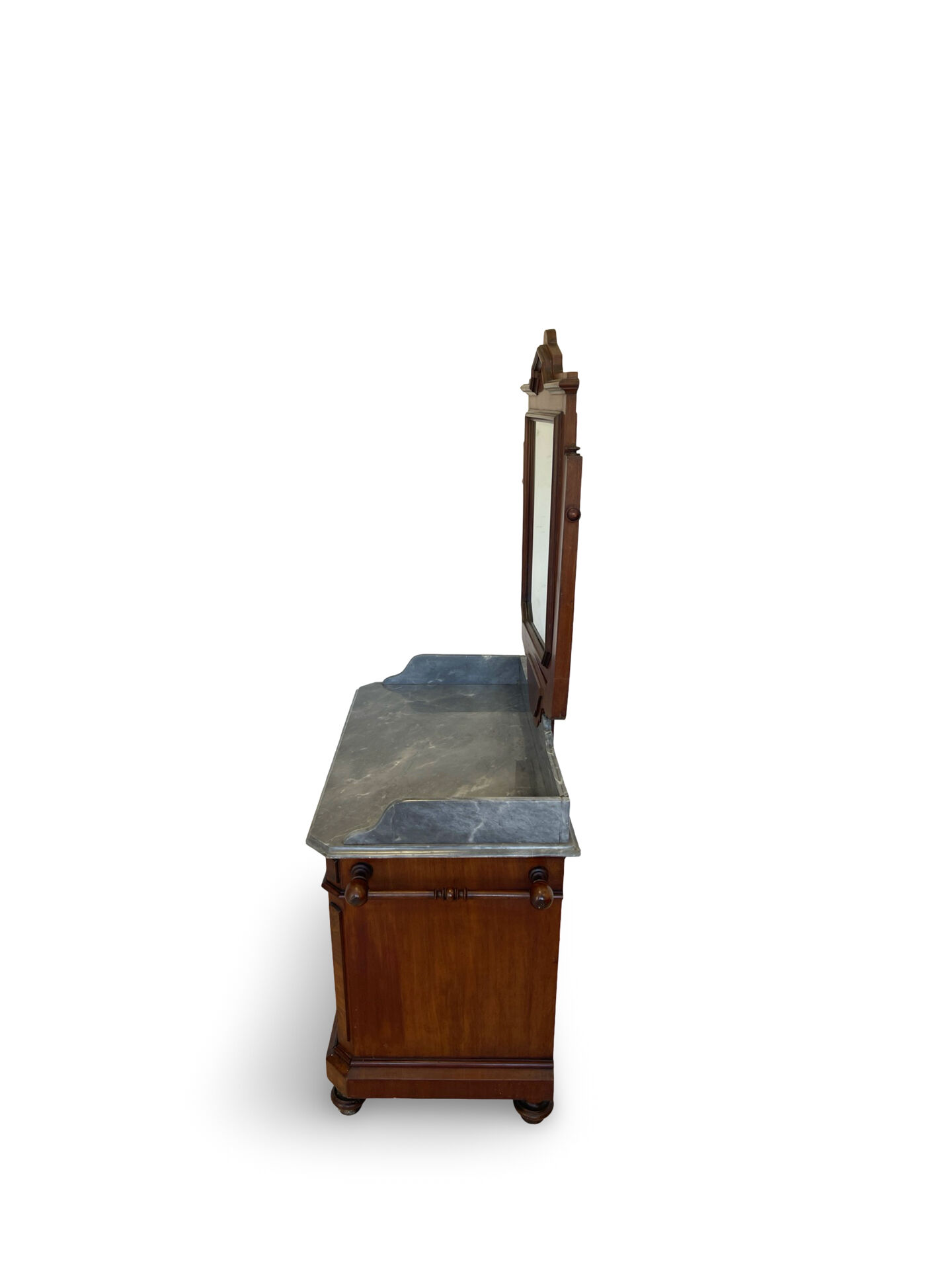 The antique walnut vanity , 19th century