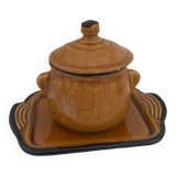 Sugar bowl with tray