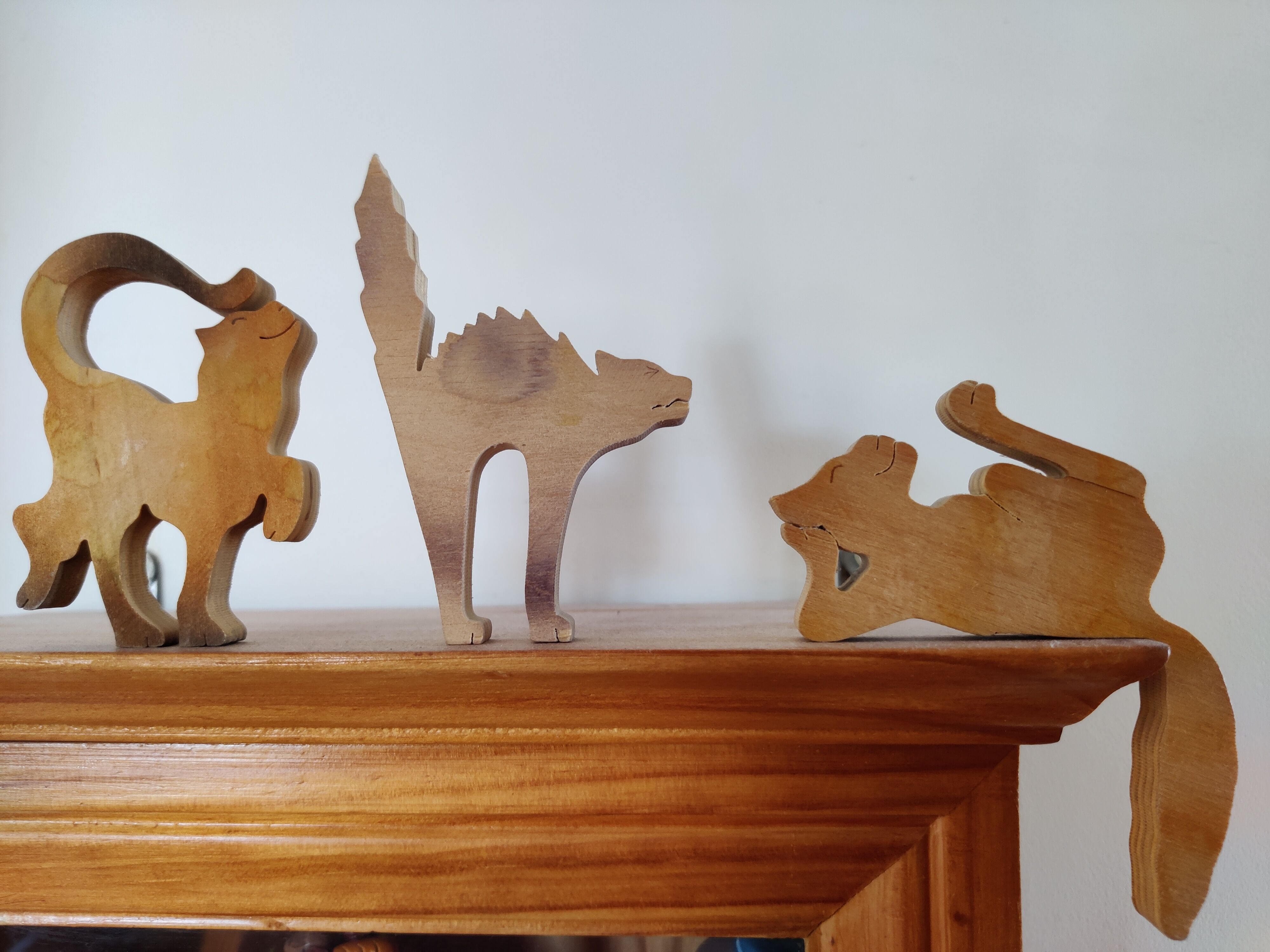 Vintage cat toy figure