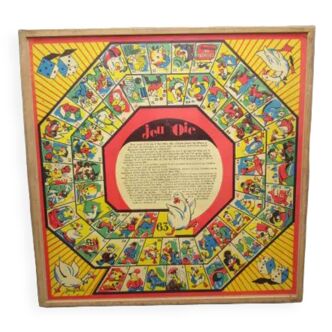 Box of old wooden board games