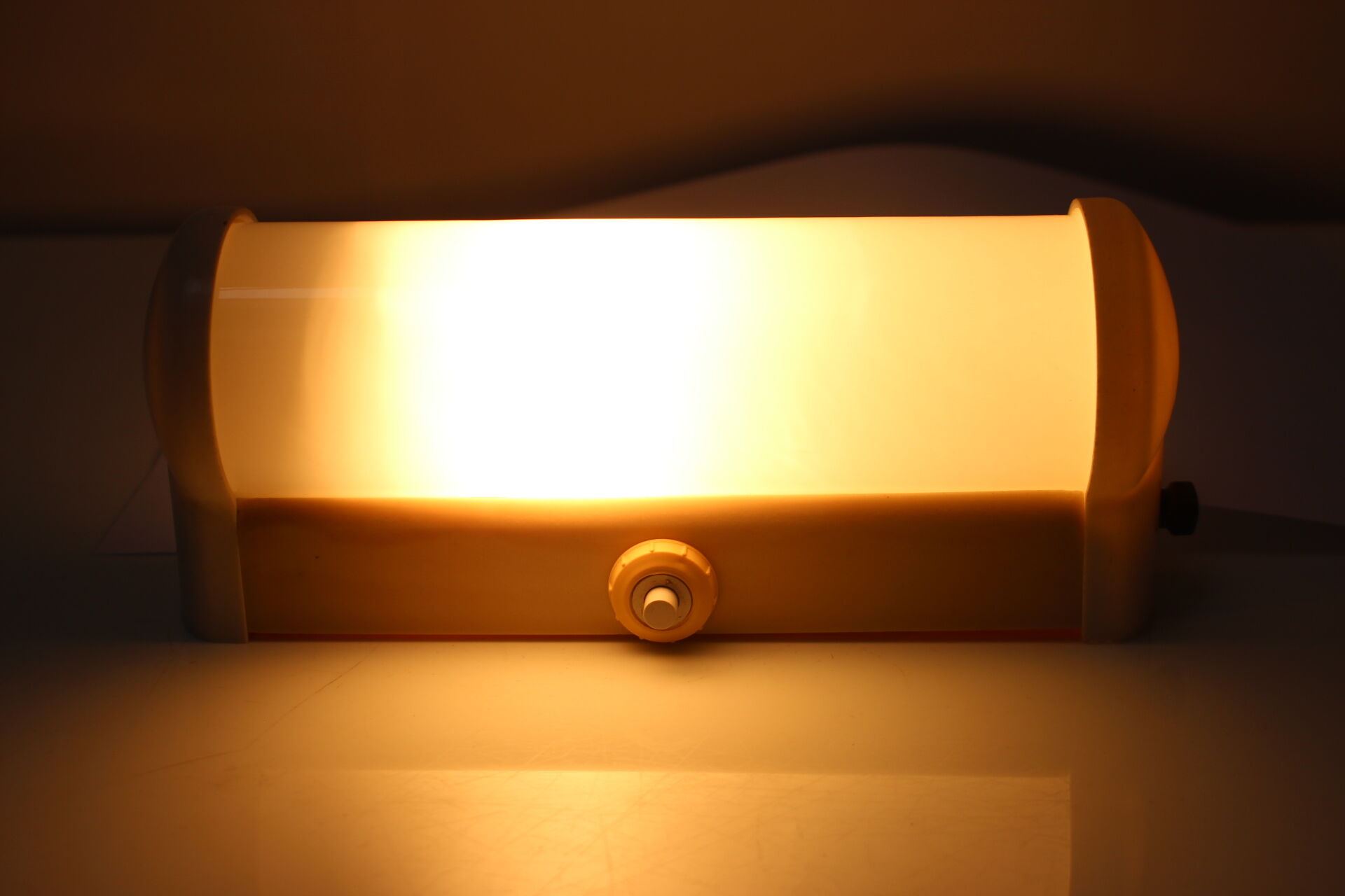 Art Deco Bakelite and Glass Wall Lamp,1930's.