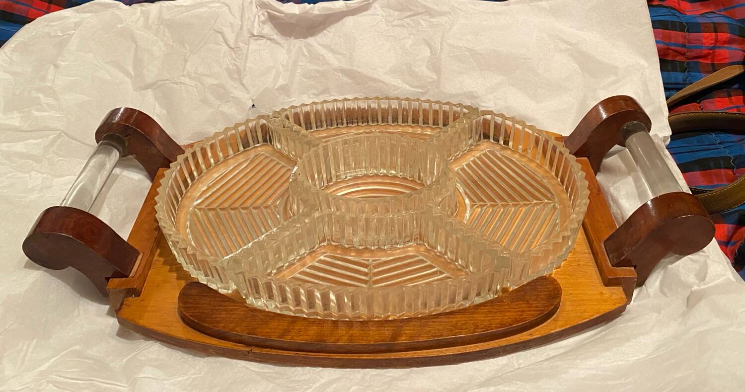 Art Deco aperitif platter
