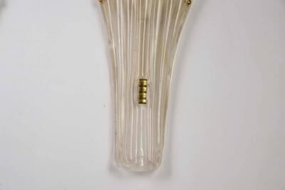 Set of four wall lamps in Murano glass