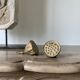 Silver lotus heart-shaped salt and pepper shaker