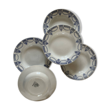 Assiettes terre de fer "Colonial"