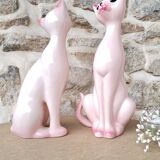 Vintage ceramic cat statue