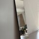 Minimalist rectangular wall mirror with a brass frame, 1960s, Germany