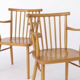 Pair Lübke Chairs 1950s Vintage Germany