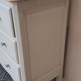Wood and clay chest of drawers