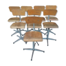 Set of 8 school chairs/workshop/office