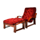 Fauteuil et tabouret , années 1960