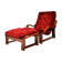 Fauteuil et tabouret , années 1960