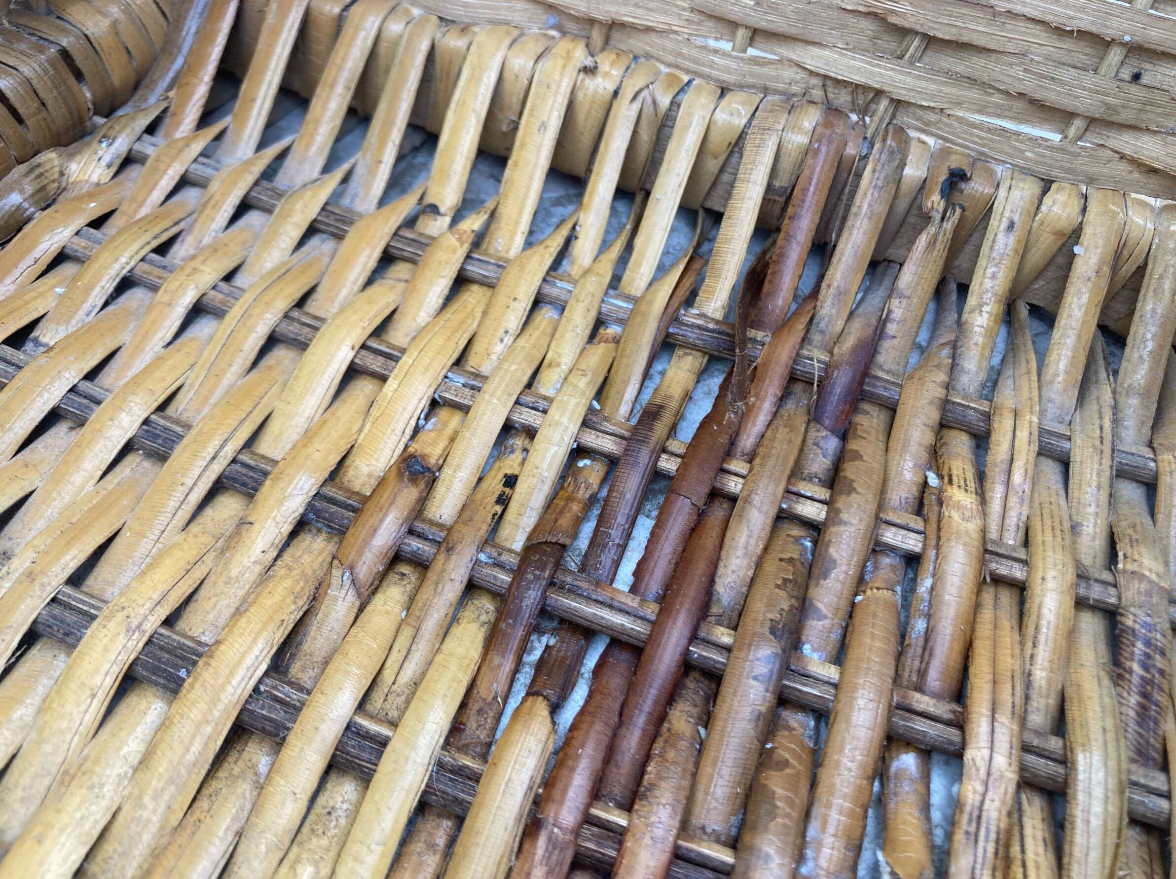 Vintage rattan chiffonier