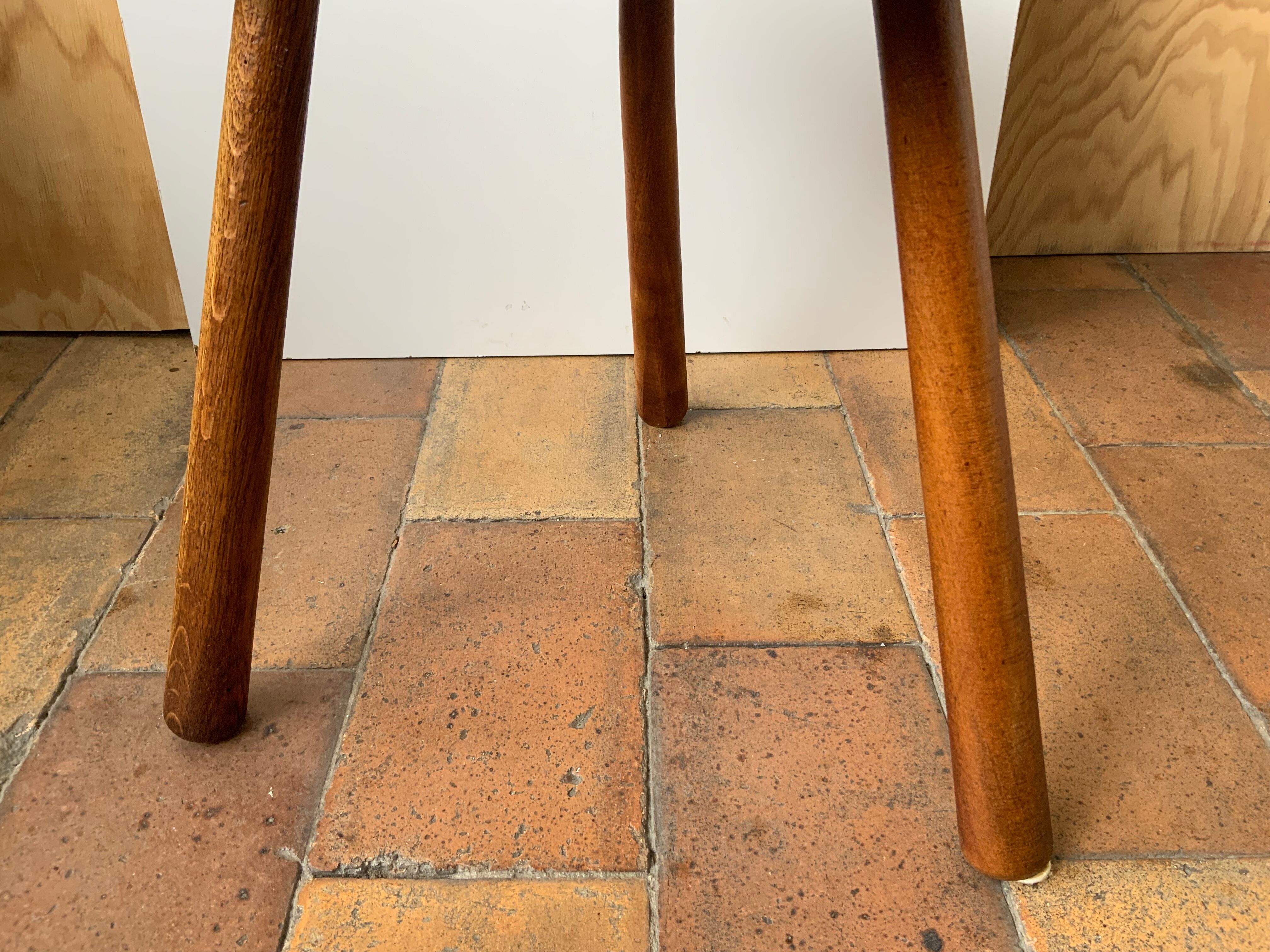 Brutalist tri-pod stool