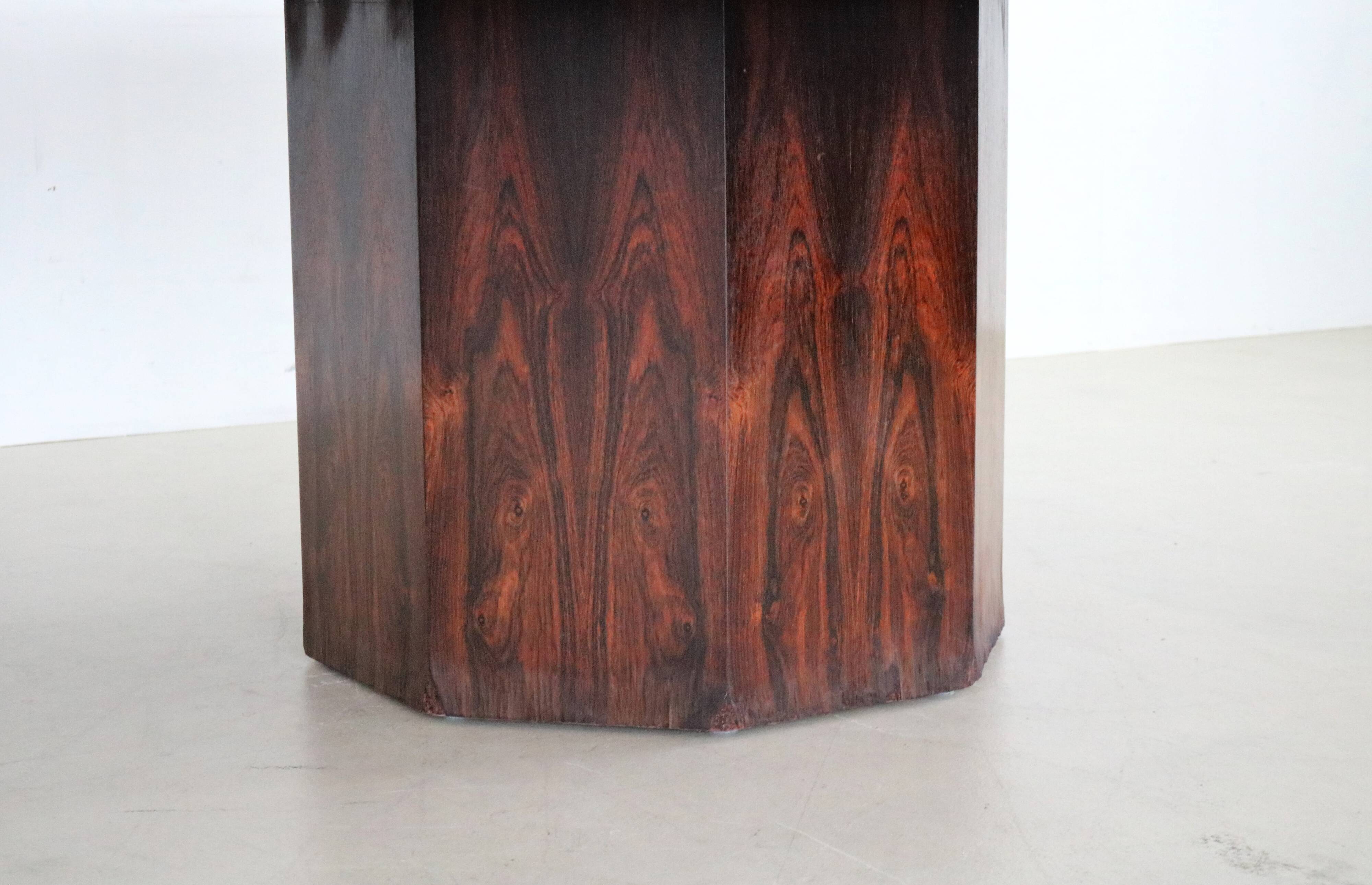 Octagonal dining ore conference table with drawers