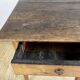 Square farmhouse table in solid oak