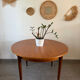 Table ronde scandinave extensible en teck