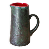 Glazed ceramic pitcher