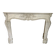 Louis XV style fireplace in white Carrara marble 19th century