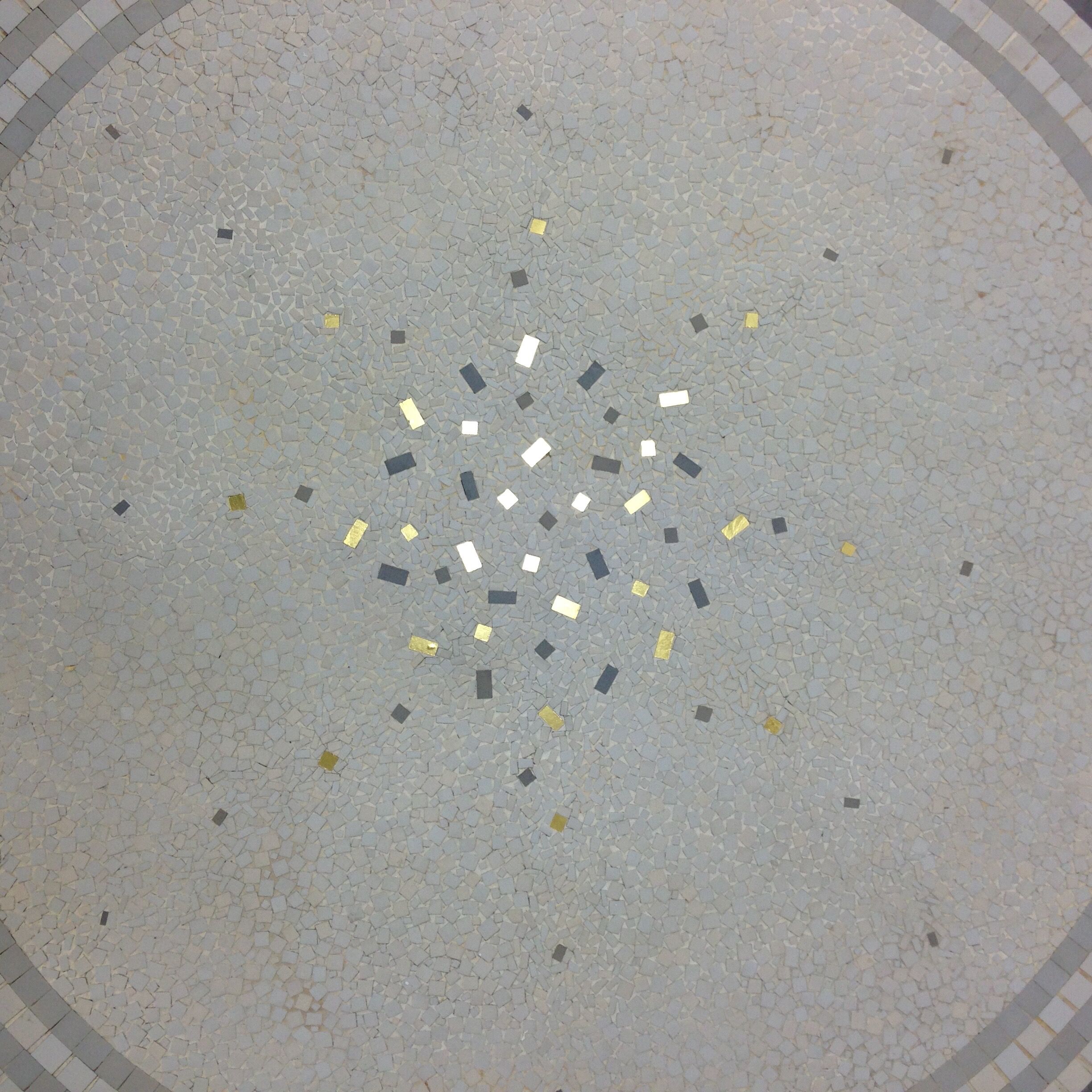 Table basse en mosaïque par Berthold Müller, années 1950