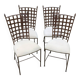 Set of 4 wrought iron chairs