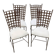 Set of 4 wrought iron chairs