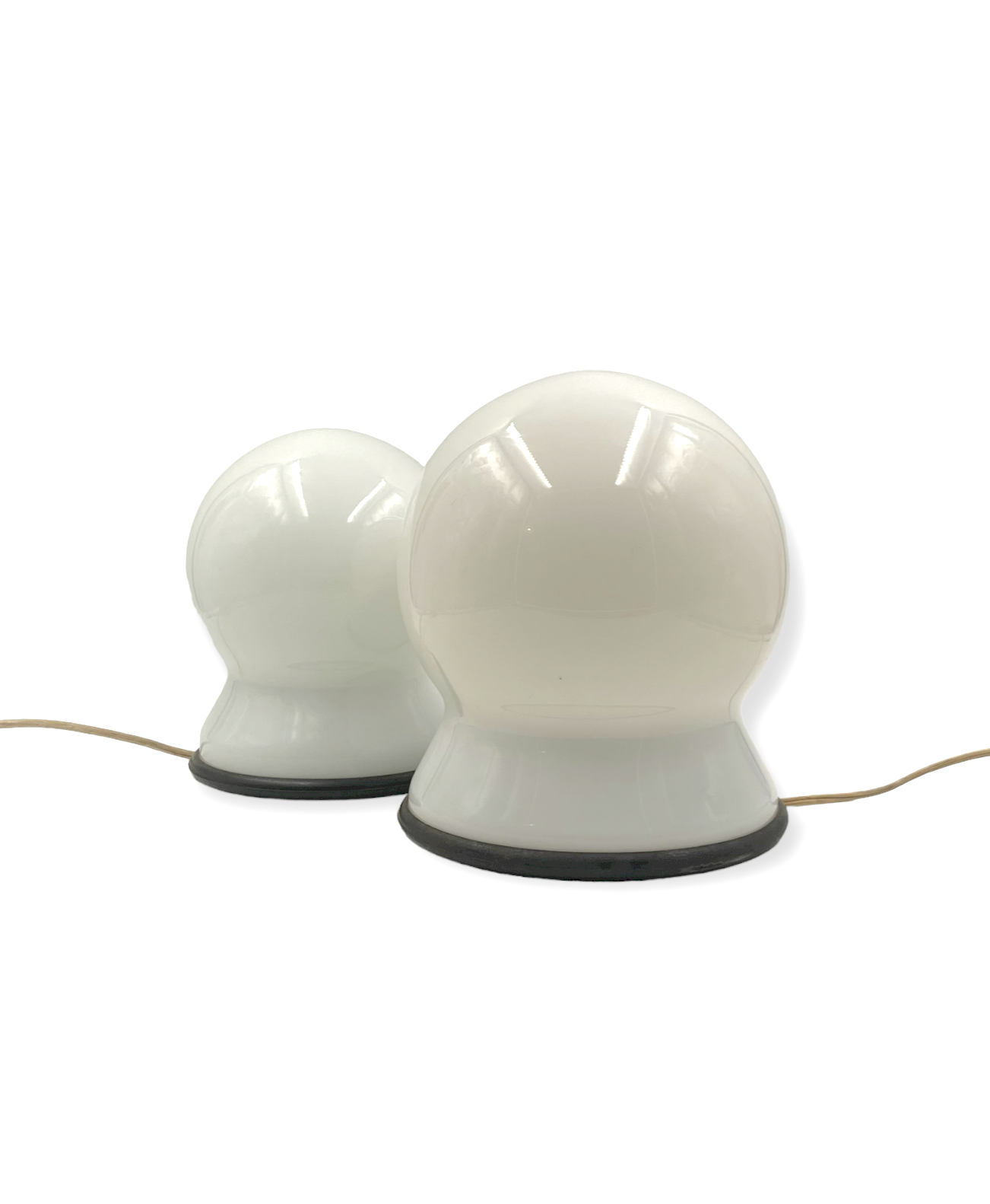 Sergio Asti, Set of 2 "Scafandro" Table Lamps, Candle, Italy 1970s