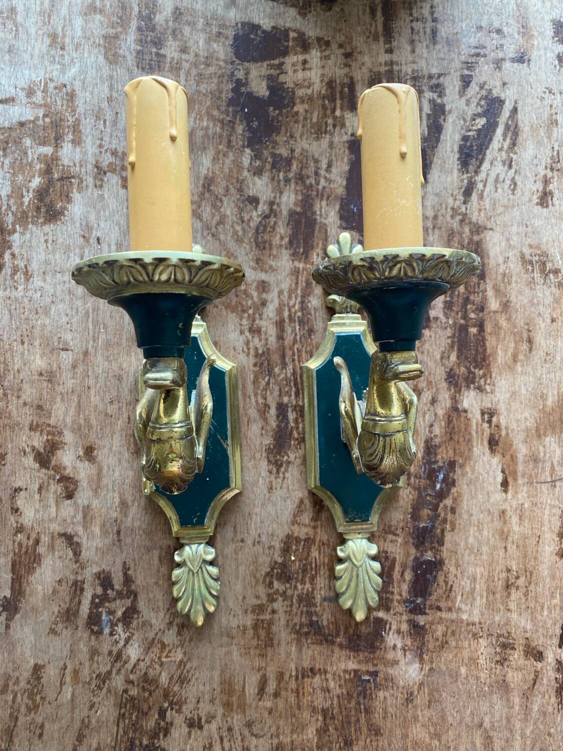 Paire d’appliques murales Lucien Gau 166