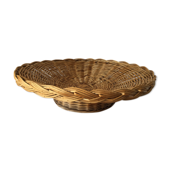 Wicker basket on stand