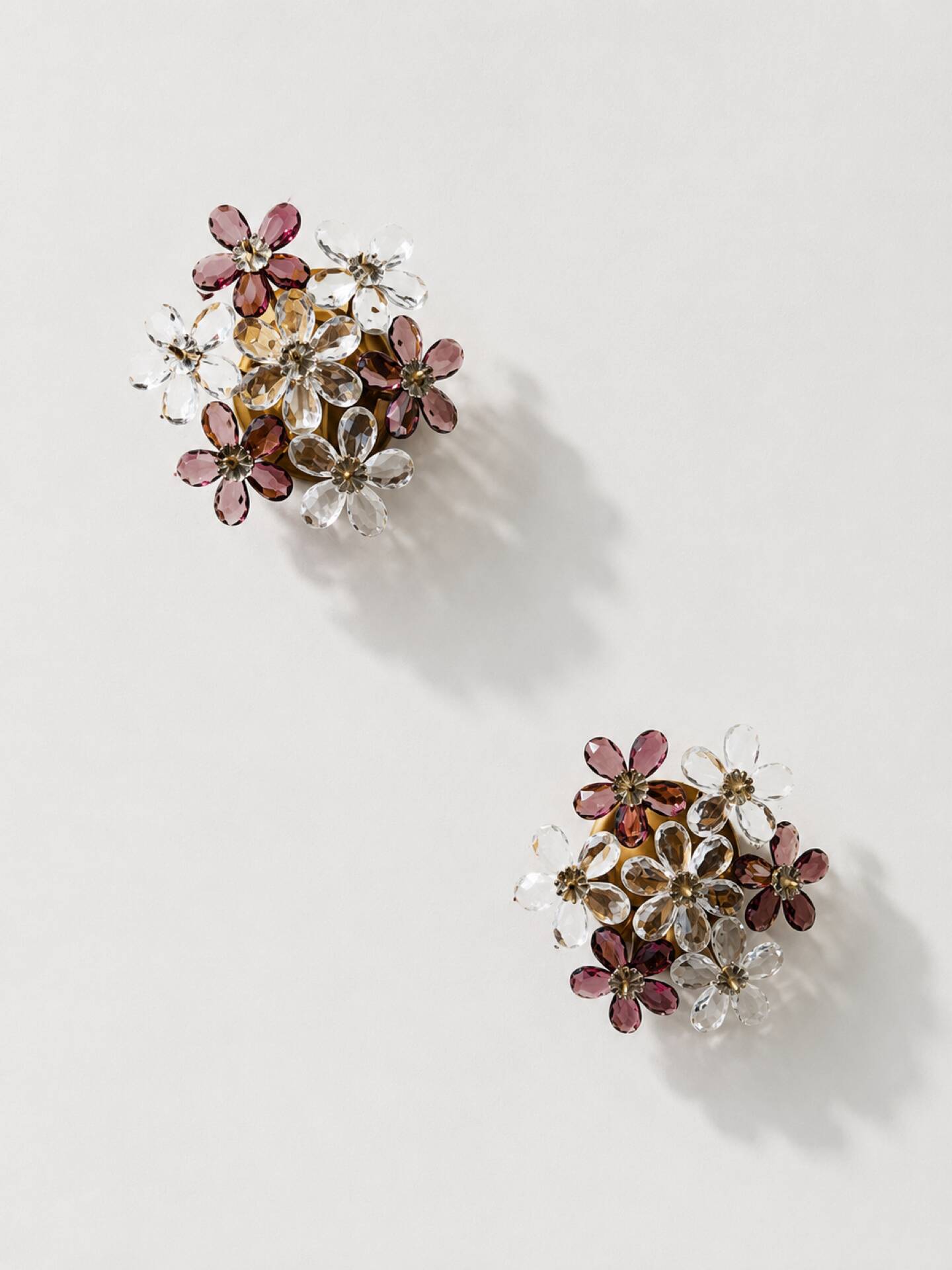 Murano flower wall sconces